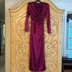 Express Evening / Holiday Maxi Dress Magenta